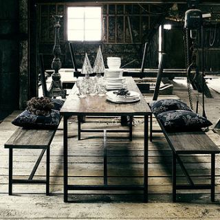 nordal wooden table with metal legs by idea home co