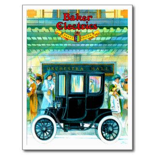 Baker Electric Motor Car ~ Vintage Advertisement Post Card