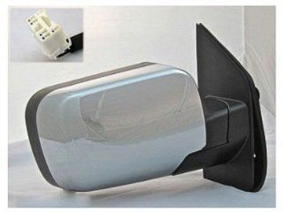 PASSENGER SIDE DOOR MIRROR Fits Nissan Armada, Nissan Titan POWER SE MODEL; WITHOUT BIG TOW PACKAGE; WITH HEATED GLASS; CHROME Automotive