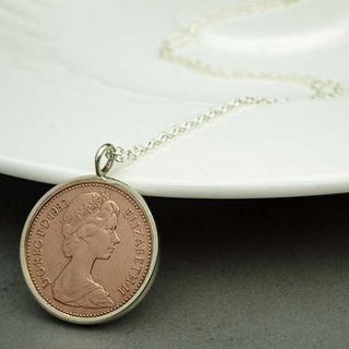 lucky penny necklace by hersey silversmiths