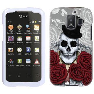 Huawei AT&T Fusion 2 Magician Skull on White Phone Case Cover Cell Phones & Accessories