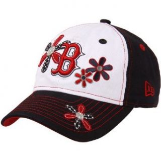 MLB New Era Boston Red Sox Preschool Girls Daisy Dots Adjustable Hat   Navy Blue White Clothing