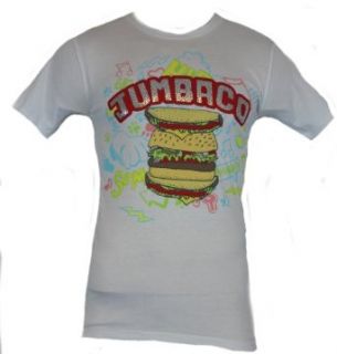 Jack in The Box (Fast Food Resturant) Mens T Shirt   "Jumbaco" Giant Huge Burger Picture on White (Small) Clothing