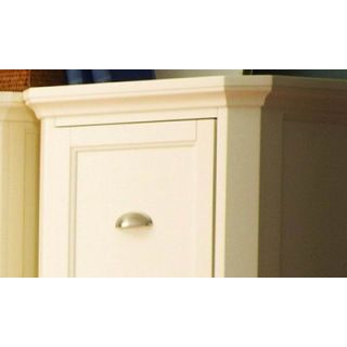 Woodbridge Home Designs 8891 Series Four Drawer File Cabinet in White