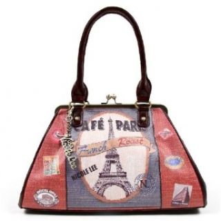 Cafe Paris Boston Bag by Nicole Lee Shoulder Handbags Clothing