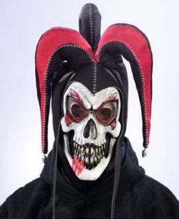 Evil Scary Halloween Bloody Clown Jester Full Head Mask Adult Adt Standard Toys & Games