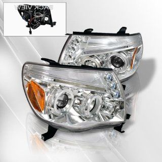 Toyota Tacoma 05 06 07 08 09 10 Projector Headlights /w Halo/Angel Eyes ~ pair set (Chrome) Automotive
