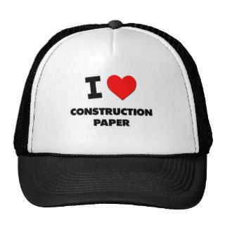 I love Construction Paper Hats