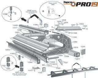 Tapco Pro 14 Replacement Parts   12619   10'6" Fixed Hinge   Outdoor And Patio Products  