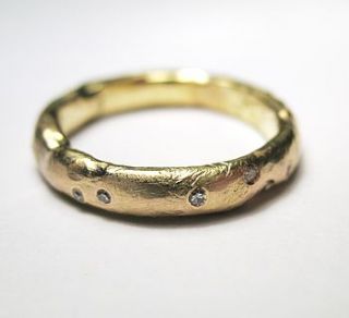 personalised organic ring by lorna hewitt jewellery