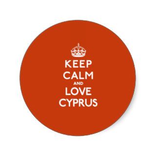 Keep Calm and Love Cyprus Stickers