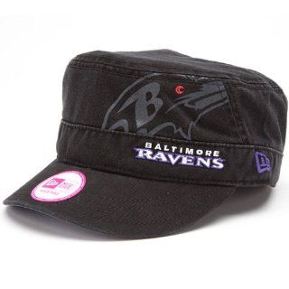 NFL New Era Baltimore Ravens Ladies Goal To Go Military Adjustable Hat   Black  Baseball Caps  Sports & Outdoors
