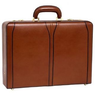 McKleinUSA TURNER 80484 Brown Leather Expandable Attache Case Electronics