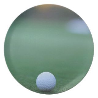 Golf Ball Close to Hole Plate