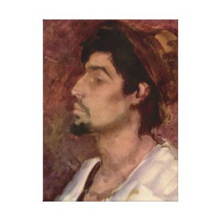 Nicolae Grigorescu   Portrait of Matei Rudaru Gallery Wrapped Canvas