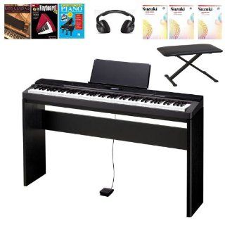 Casio PX350 Digital Piano With Portable Stand, Sustain Pedal, Headphones, Bench, and Lesson Books Musical Instruments