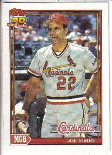 1991 Topps #351 Joe Torre  Sports Related Trading Cards  Sports & Outdoors