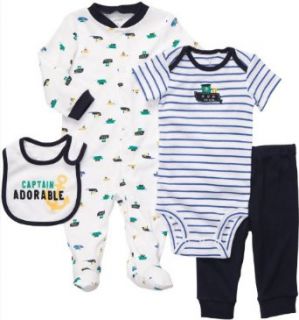 Carter's Baby Boys' 4 Piece Layette Set Clothing