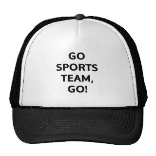 Go Sports team, go Mesh Hats