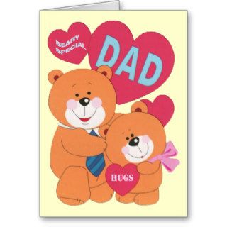 Beary Special Dad Greeting Card