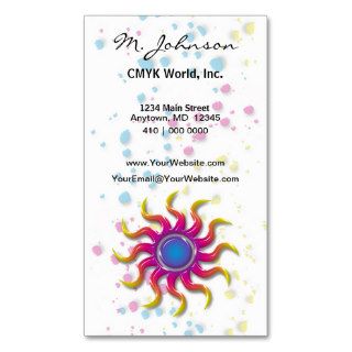 CMYK Sunburst Business Cards