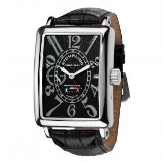 Stuhrling Original Men's 354.33151 Metro Empire Ozzie Automatic Power Reserve Black Dial Watch Watches