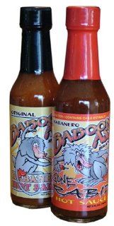 Baboon Ass Brand Double Trouble Hot Sauce Gift Set  Gourmet Sauces Gifts  Grocery & Gourmet Food