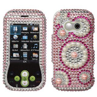 Deep Sea Silver Diamante Protector Cover for LG GT365 Neon Cell Phones & Accessories
