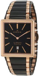 Edox Men's 27031 357RN NIR Les Bemonts Rectangular Ultra Slim Watch Edox Watches