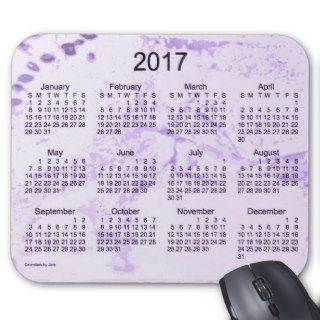 Old Purple Paint 2017 Calendar Mouse Pad