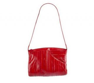 Lee Sands Eelskin Front Pocket Handbag —