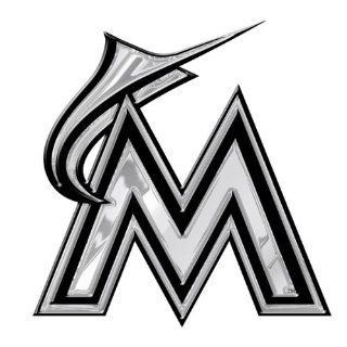 Florida Marlins MLB Chrome 3D for Auto Car Truck Emblem Decal Sticker Baseball Officially Licensed Team Logo  Sports Fan License Plate Frames  Sports & Outdoors