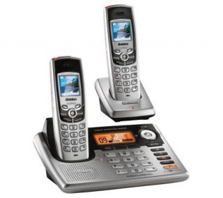Uniden CLX485 5.8GHz Dual Handset Cordless Phone with Answerer —