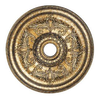 Livex Lighting 8210 65 Ceiling Medallion from Ceiling Medallion Series   30.5" Diameter x 1.5" Height, Vintage Gold Leaf   Close To Ceiling Light Fixtures  