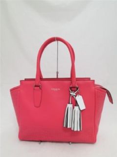 Coach Legacy Perforated Leather Medium Candace Carryall Watermelon Snow 22390 Top Handle Handbags Shoes