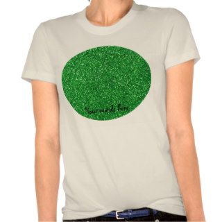 Green glitter t shirt