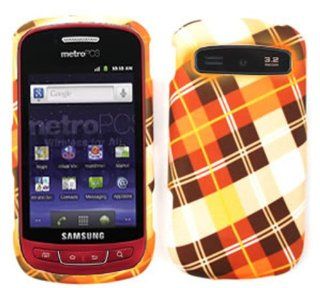 ACCESSORY MATTE COVER HARD CASE FOR SAMSUNG ADMIRE VITALITY R720 FALL ORANGE PLAID Cell Phones & Accessories