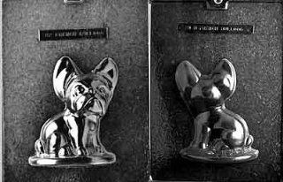 Cybrtrayd 2 Piece French Bulldog Chocolate Candy Mold Set Candy Making Molds Kitchen & Dining