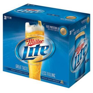 Miller Lite Beer Cans 12 oz, 30 pk