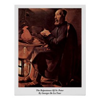 The Repentance Of St. Peter By Georges De La Tour Posters