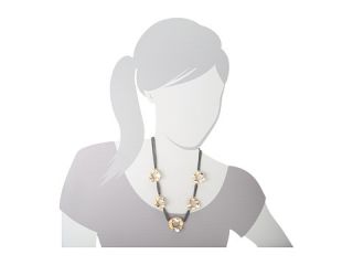 Marc by Marc Jacobs Link To Katie Embellished Large Linked Necklace Hematite/Antique Gold