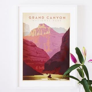 'grand canyon national park' travel poster by i heart travel art.