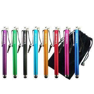 iDream365 Pack of 8 Capacitive Touch Screen Tablet Stylus/Styli Pen for Kindle Fire, Kindle Fire HD 7 8.9, Google Nexus 7, iPad Mini, iPad 2, iPad 3 (the new iPad), iPhone 5 4S, Galaxy S 3,BlackBerry Playbook AMM0101US, Barnes and Noble Nook Color, Droid B
