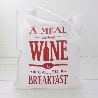 **seconds sale** wine tote bag by of life & lemons