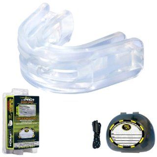 Brain Pad LoPro+ Double Laminated Strap/Strapless Combo in one Mouthguard  Multisport Use Mouth Guards  Sports & Outdoors