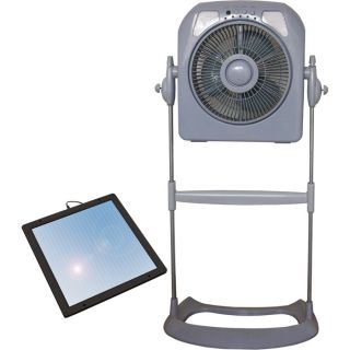 Sunforce Solar Fan with Light — Model# 351CS80VCB  Ventilation