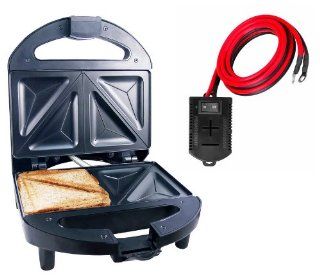 Power Hunt 12 Volt Sandwich Maker Starter Kit   High Performance 375�F Cooking Temp Electric Sandwich Makers Kitchen & Dining