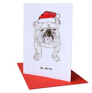 'ho ho ho' christmas card by blank inside