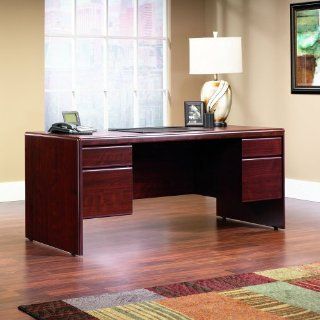 Sauder Cornerstone Executive Desk in Classic Cherry   Office Desks