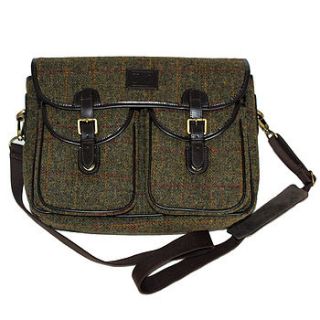 harris tweed satchel limited edition by eureka and nash